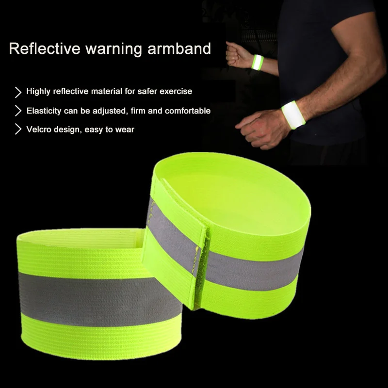 Reflective Bracelet for Night Safety Night Running Reflective Brace Elastic Webbing Arm Band Sanitation Construction Bracelet
Reflective Bracelet for Night Safety Night Running Reflective Brace Elastic Webbing Arm Band Sanitation Construction Bracelet