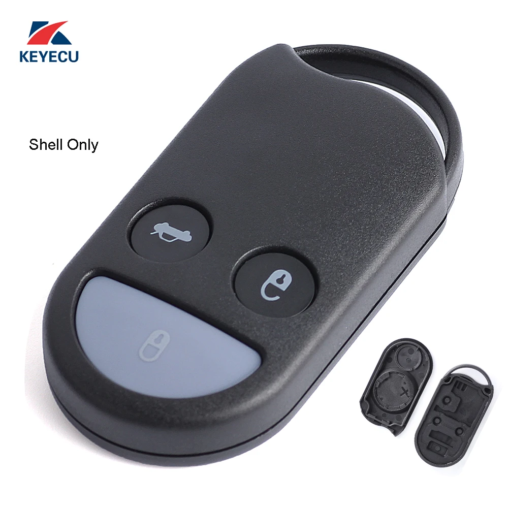 KEYECU Replacement Remote key Shell Case Fob 3 Button for Nissan Maxima Pathfinder Quest 1999-2002 KOBUTA3T
KEYECU Replacement Remote key Shell Case Fob 3 Button for Nissan Maxima Pathfinder Quest 1999-2002 KOBUTA3T