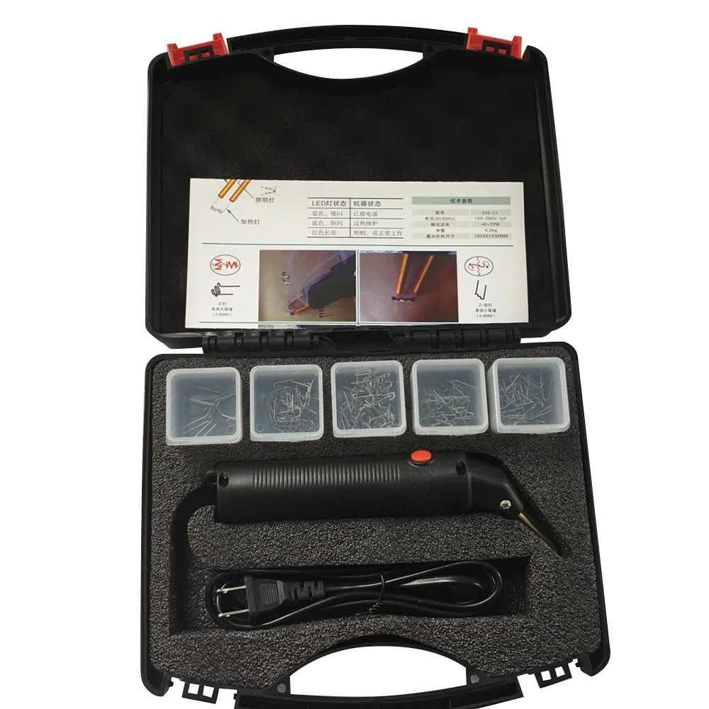 Professional Hot Stapler Car Bumper Fender Fairing Welder Plastic System Welding Automobile Garage Repair Tool Kit Set with Case
Professional Hot Stapler Car Bumper Fender Fairing Welder Plastic System Welding Automobile Garage Repair Tool Kit Set with Case