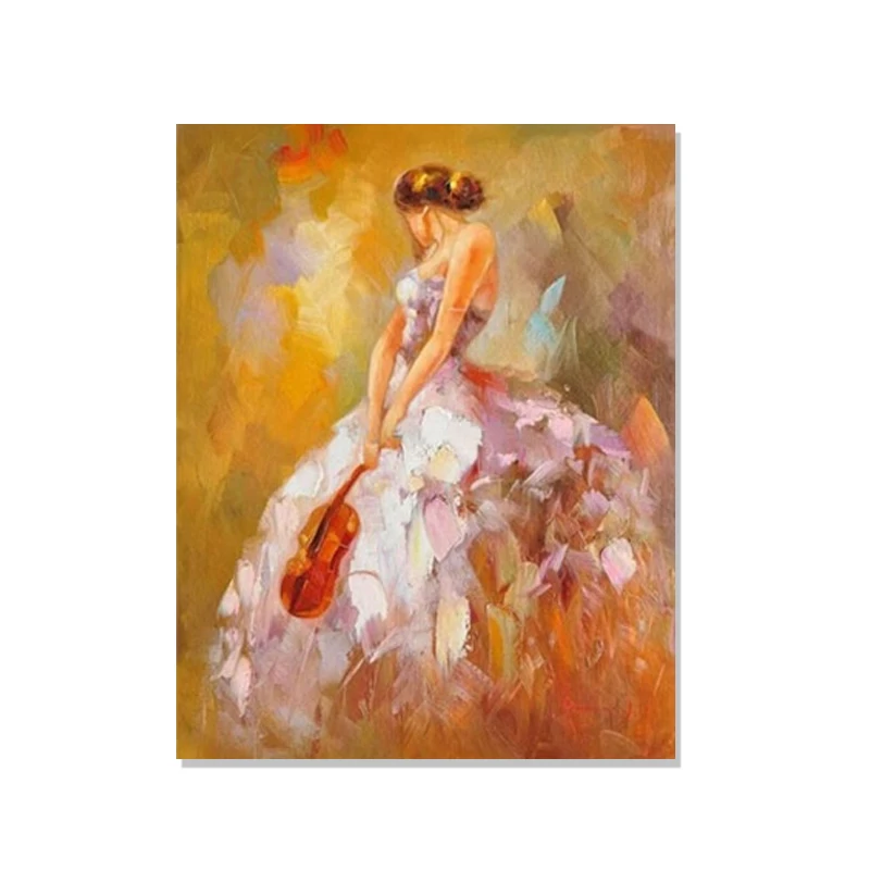 Home Decor Wall Art Pictures Hand Painted Abstract Girl & Violin Oil Painting on Canvas Acrylic Figure Paintings Palette Knife
Home Decor Wall Art Pictures Hand Painted Abstract Girl & Violin Oil Painting on Canvas Acrylic Figure Paintings Palette Knife