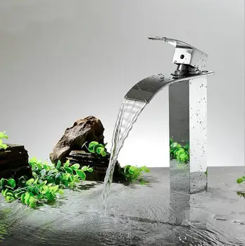 Bathroom Basin Gold Faucet Brass waterfall Tap New Luxury Single Handle Hot And Cold Tap Free Shipping JM5122
Bathroom Basin Gold Faucet Brass waterfall Tap New Luxury Single Handle Hot And Cold Tap Free Shipping JM5122