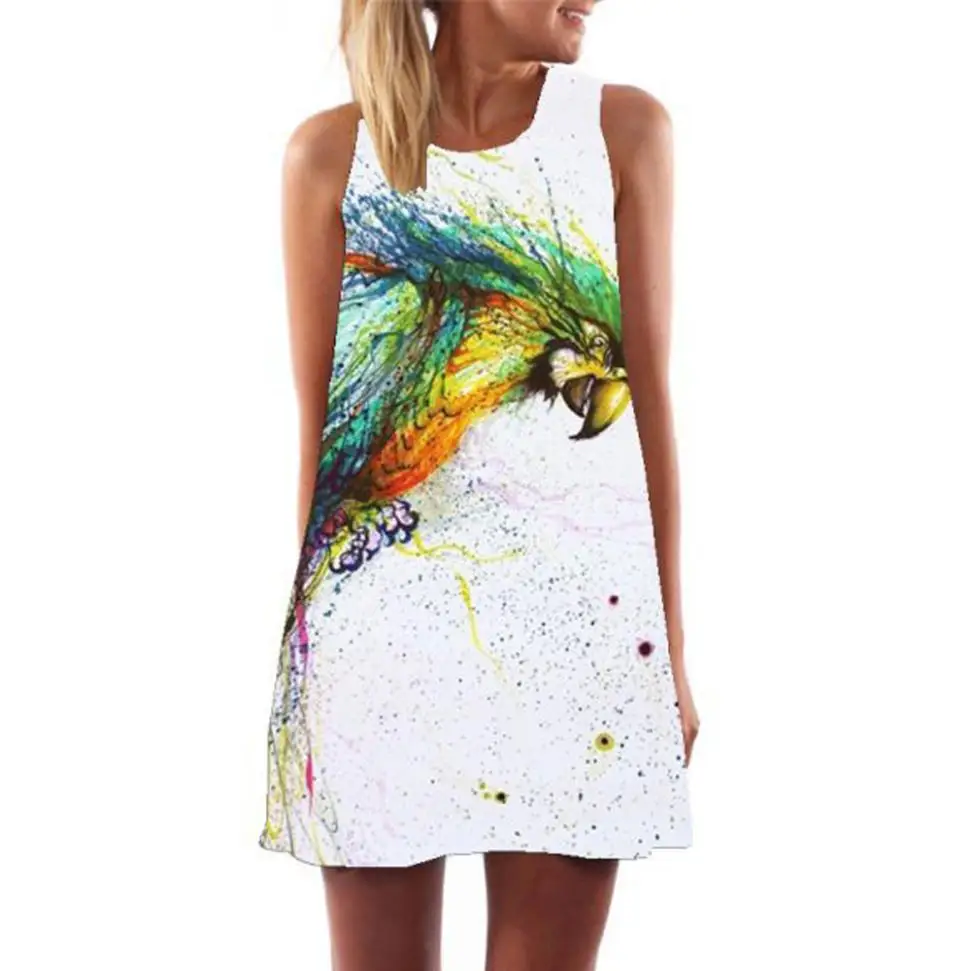 HOT Sale Lady Casual Mini Dress Summer Women Fashion Boho Floral Printed Dresses Party Female Sexy Sleeveless Sundress #LH
HOT Sale Lady Casual Mini Dress Summer Women Fashion Boho Floral Printed Dresses Party Female Sexy Sleeveless Sundress #LH