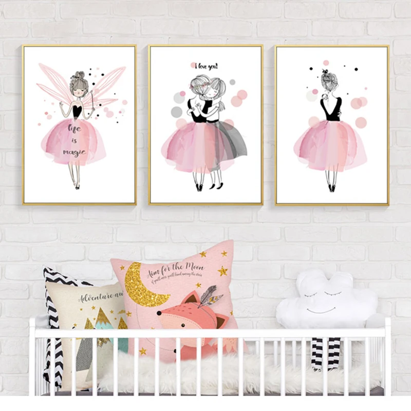 Sweet Cute Cartoon Watercolor Girl Poster Print Art Canvas Painting Nordic Style Nursery Picture for Living Room Home Decor
Sweet Cute Cartoon Watercolor Girl Poster Print Art Canvas Painting Nordic Style Nursery Picture for Living Room Home Decor