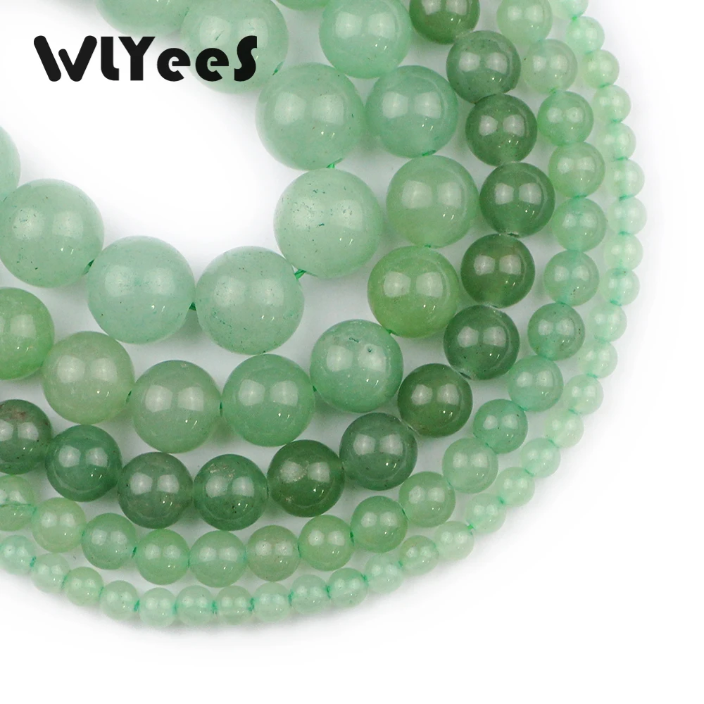 WLYeeS Hight quality Green Aventurine Stone Natural Stone Round Beads 4-12mm Ball Jewelry Bracelet Pendant Making DIY 15" Strand
WLYeeS Hight quality Green Aventurine Stone Natural Stone Round Beads 4-12mm Ball Jewelry Bracelet Pendant Making DIY 15" Strand