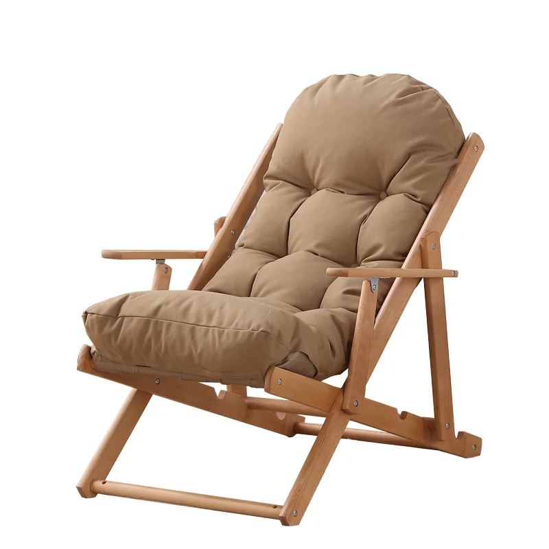 

Recliner Rocking Chair Lazy Couch Balcony Leisure Chair Nordic Siesta Chair Modern Home Folding Elderly Chair