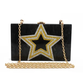 2018 New Five-pointed Star Dinner Bag Acrylic Sequins Ladies Clutch Bag Makeup Evening Bag Fashion Party Small Square Bag
2018 New Five-pointed Star Dinner Bag Acrylic Sequins Ladies Clutch Bag Makeup Evening Bag Fashion Party Small Square Bag