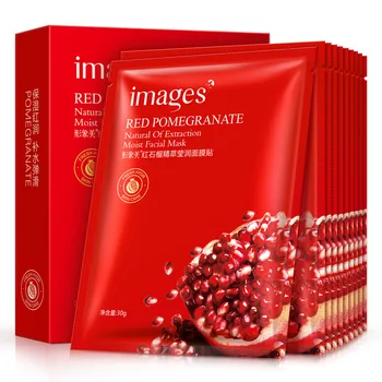 Images 60pcs Red pomegranate extract mask plant hydrating deep moisturizing whitening brightening facial massage mask skin care
Images 60pcs Red pomegranate extract mask plant hydrating deep moisturizing whitening brightening facial massage mask skin care