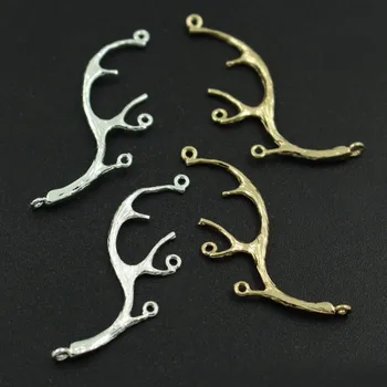 Vintage Branch Charms Pendants Brass Metal Tree Leaf Deer Horn Connectors Findings DIY Jewelry Making Choose Colors
Vintage Branch Charms Pendants Brass Metal Tree Leaf Deer Horn Connectors Findings DIY Jewelry Making Choose Colors