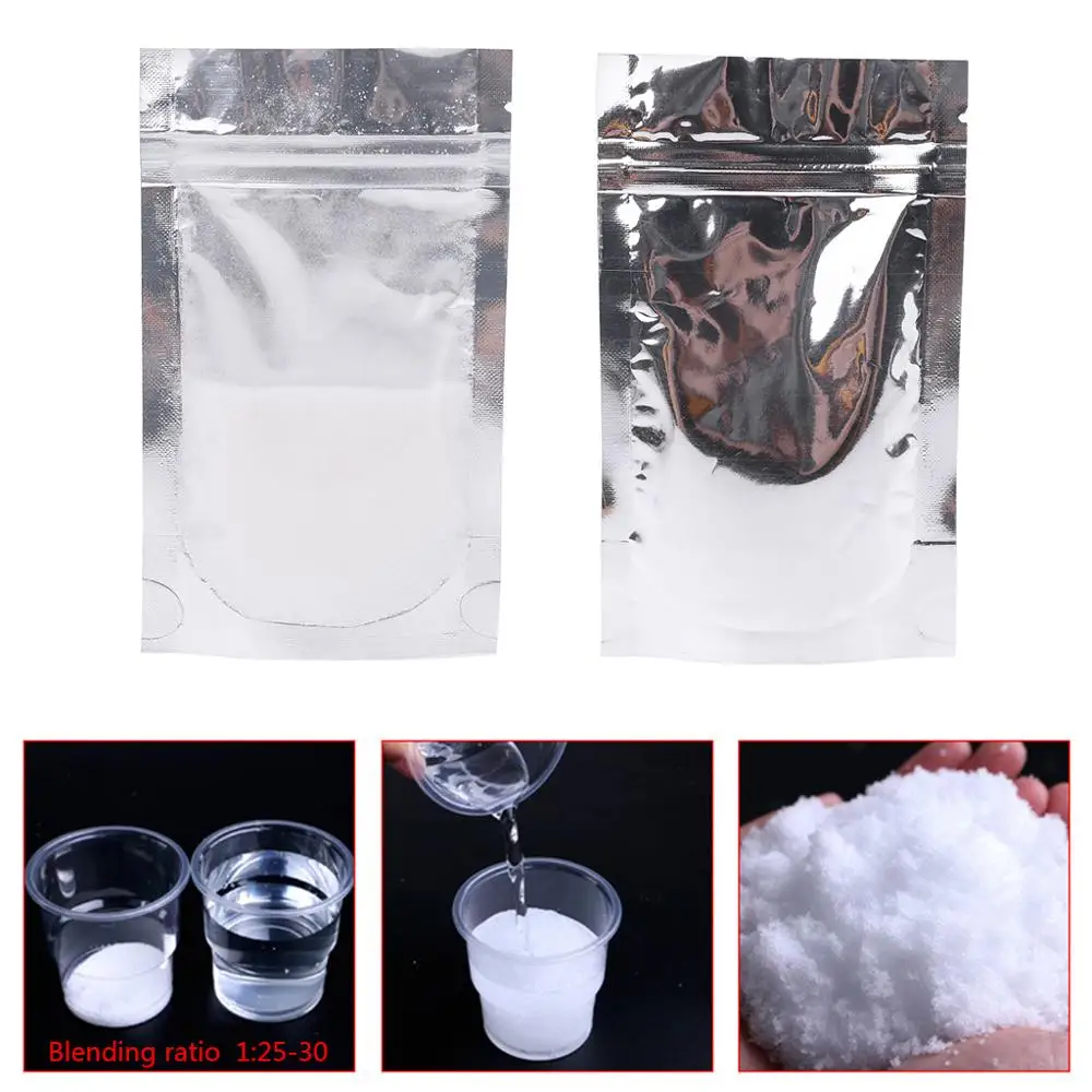 OOTDTY 100g/bag Fake Instant Magic Fluffy Snow Powder Magic Prop Christmas Party Decor
OOTDTY 100g/bag Fake Instant Magic Fluffy Snow Powder Magic Prop Christmas Party Decor