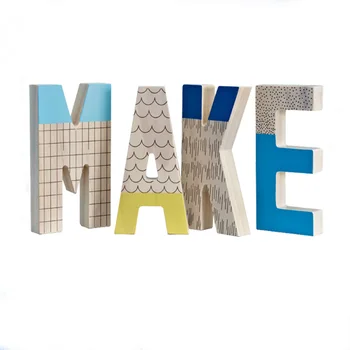 Decoration Wooden English Letters MAKE Kids Room Display Cartoon Toy English Alphabet Model
Decoration Wooden English Letters MAKE Kids Room Display Cartoon Toy English Alphabet Model
