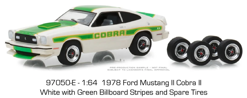 Green Light 1:64 1978 Ford Mustang II Cobra II in White alloy toy car toys for children diecast model car Birthday gift
Green Light 1:64 1978 Ford Mustang II Cobra II in White alloy toy car toys for children diecast model car Birthday gift