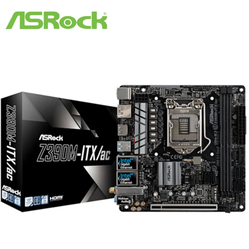 FULL NEW ASRock Z390M-ITX/AC desktop computer motherboard mini ITX 17*17 9 generation Core WIFI
FULL NEW ASRock Z390M-ITX/AC desktop computer motherboard mini ITX 17*17 9 generation Core WIFI