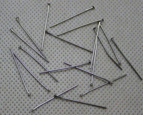 Набор крючков для бижутерии серьги-гвоздики с плоской головкой 40 мм | Украшения и