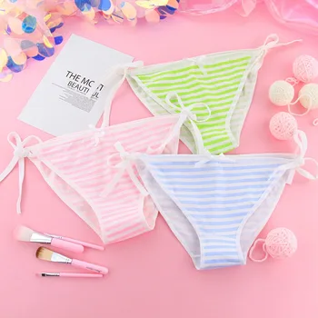 Sexy Cute Striped Bow Girl Underwear Lingerie Women Fashion Cartoon Cotton Panties Pink Seamless Briefs
Sexy Cute Striped Bow Girl Underwear Lingerie Women Fashion Cartoon Cotton Panties Pink Seamless Briefs