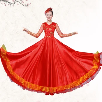 Flamenco Dress Spanish Dance Costume Opening Dance Dress National Classical Dance Costume Adult Chorus Dress -540 Degree
Flamenco Dress Spanish Dance Costume Opening Dance Dress National Classical Dance Costume Adult Chorus Dress -540 Degree