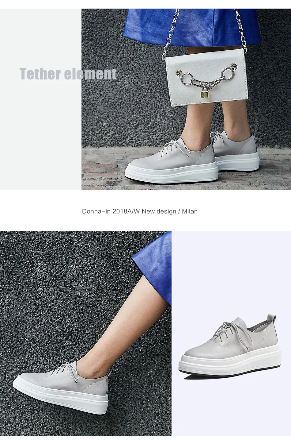 Donna-in Women Flats Shoes Platform Sneakers Shoes Genuine Leather Spring Fashion Sneakers Creepers Lace-up Comfortable Shoes (9)