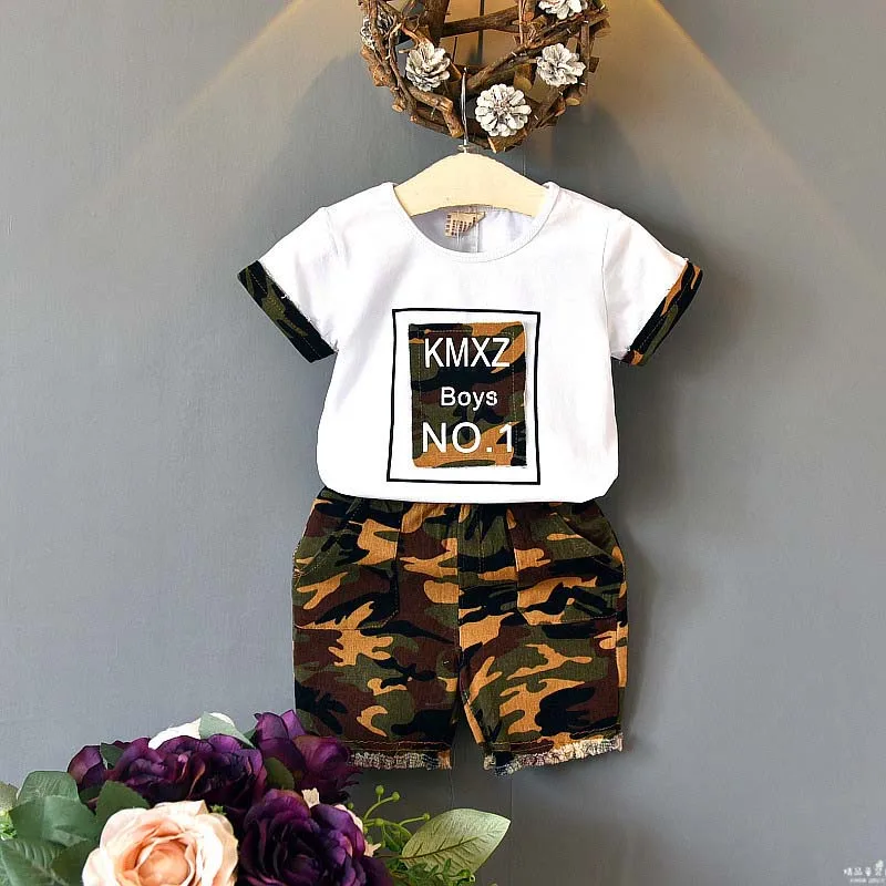2019 New Summer Boys Girls Summer Clothes Children clothes Short sleeve camouflage T-shirts Shorts 2Pcs Set Toddler Kids Clothes
2019 New Summer Boys Girls Summer Clothes Children clothes Short sleeve camouflage T-shirts Shorts 2Pcs Set Toddler Kids Clothes
