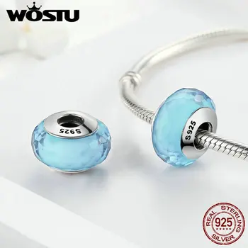 WOSTU Real 925 Sterling Silver Elegant Sea Blue Murano Glass Beads Fit Original WST Bracelet Luxury DIY Jewelry DXZ039
WOSTU Real 925 Sterling Silver Elegant Sea Blue Murano Glass Beads Fit Original WST Bracelet Luxury DIY Jewelry DXZ039