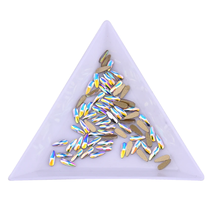 2x6mm Crystal nail art decorations flat back teardrop rhinestones for nails decor shaped gems stones supplies TBL11
2x6mm Crystal nail art decorations flat back teardrop rhinestones for nails decor shaped gems stones supplies TBL11