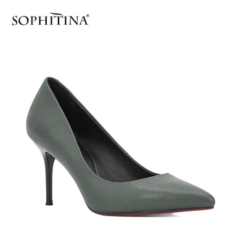 SOPHITINA Genuine Leather Pump High Quality Sheepskin Pointed Toe Sexy Thin Heels Lady Pump Elegant Party Wedding Shoes Women W5
SOPHITINA Genuine Leather Pump High Quality Sheepskin Pointed Toe Sexy Thin Heels Lady Pump Elegant Party Wedding Shoes Women W5