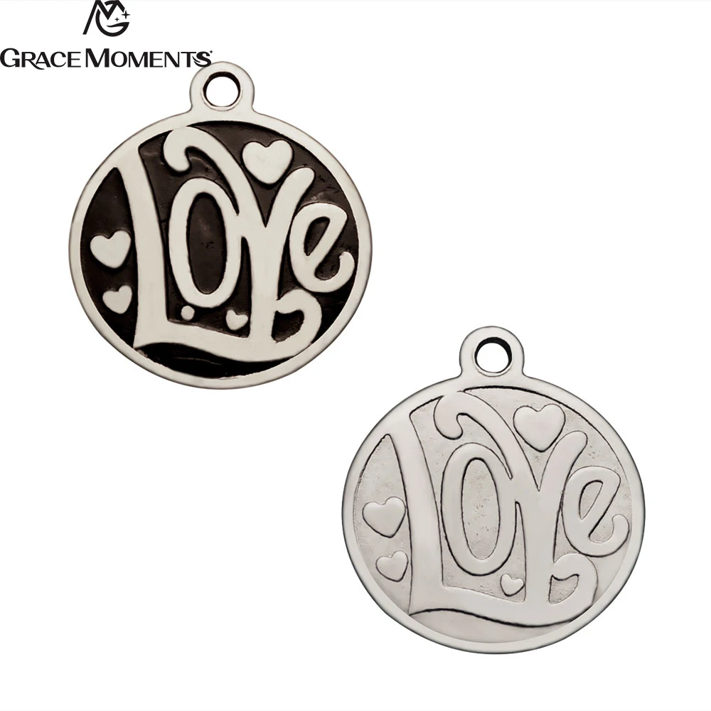 Grace Moments 10pcs/Lot DIY Charms Stainless Steel Charm Love Jewelry Women Couple Charm Accessories Findings
Grace Moments 10pcs/Lot DIY Charms Stainless Steel Charm Love Jewelry Women Couple Charm Accessories Findings