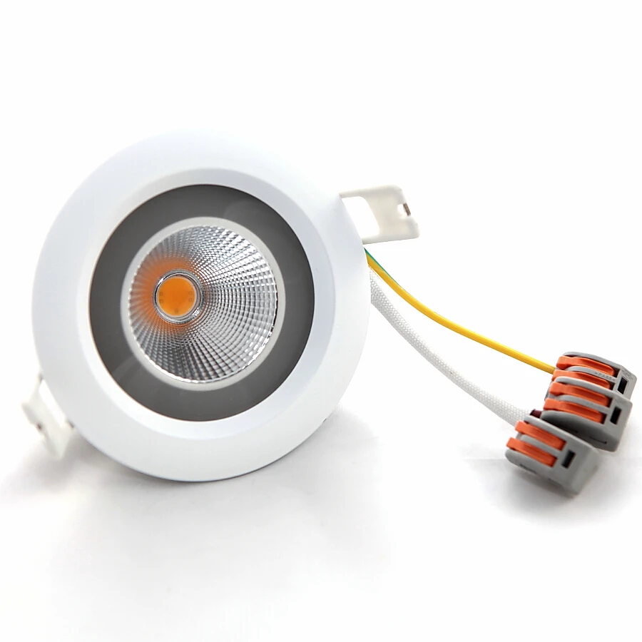 10pcs/lot 9W Dimmable Driverless LED Downlighters AC220-240V Samsung COB Recessed Ceiling Down Light Lamp Free Shipping | Лампы и