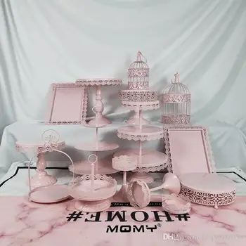 15 Pieces Party Set 3 Tier Round Plate Tray And Cupcake Pink Wedding Dessert Metal Cake Stand
15 Pieces Party Set 3 Tier Round Plate Tray And Cupcake Pink Wedding Dessert Metal Cake Stand