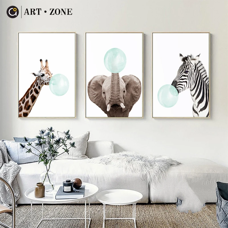 ART ZONE Nordic Canvas Painting Cartoon Animals Art Painting Giraffe Zebra Balloon Wall Art Print Picture For Bedroom Decor
ART ZONE Nordic Canvas Painting Cartoon Animals Art Painting Giraffe Zebra Balloon Wall Art Print Picture For Bedroom Decor