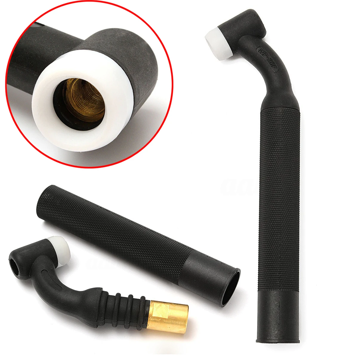 250A WP-26F SR-26F Tig Welding Torch Mayitr Black Flexible Head Body Nozzle Gas Cooled Torch 26 Series Welding Accessories