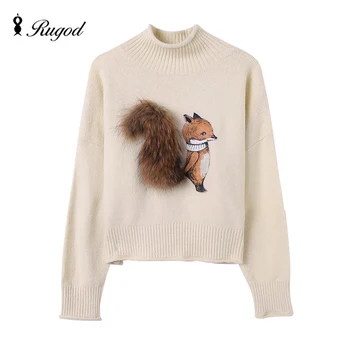 Cashmere Sweater Women Winter Sweaters and Pullovers Fox with Real Fur Tail Pull Femme Manche Longue 2018 Christmas Sudaderas
Cashmere Sweater Women Winter Sweaters and Pullovers Fox with Real Fur Tail Pull Femme Manche Longue 2018 Christmas Sudaderas