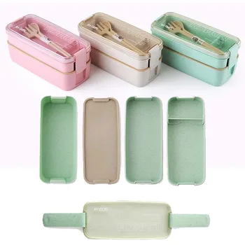 900ml Healthy Material 3 Layers Lunch Box Wheat Straw Bento Boxes Microwave Dinnerware Food Storage Container Lunchbox
900ml Healthy Material 3 Layers Lunch Box Wheat Straw Bento Boxes Microwave Dinnerware Food Storage Container Lunchbox