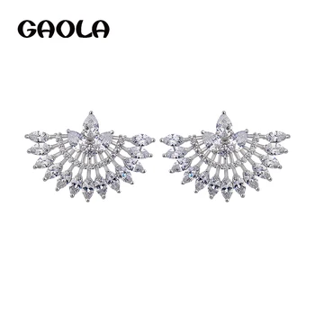 GAOLA 2017 New Arrival Silver Plated Pan Shape Green Zirconia Stud Earring Luxury Jewelry for Bridal Women GLE6350
GAOLA 2017 New Arrival Silver Plated Pan Shape Green Zirconia Stud Earring Luxury Jewelry for Bridal Women GLE6350