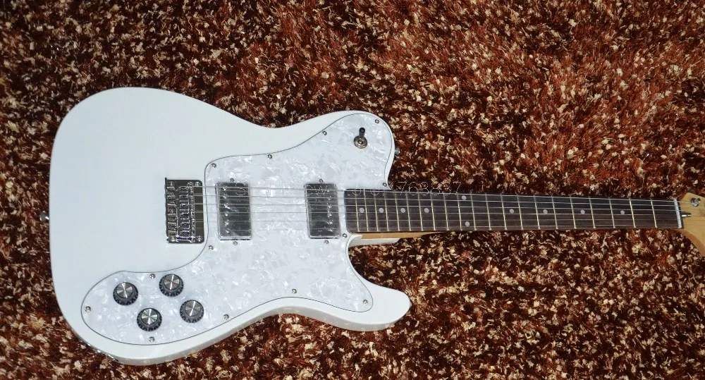 Shelly new store factory custom white alder body 6 string string through F neck plate TL electric guitar musical instrument shop
Shelly new store factory custom white alder body 6 string string through F neck plate TL electric guitar musical instrument shop