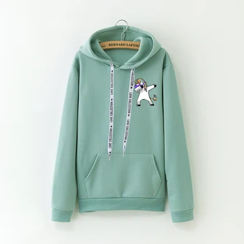 Fashion Cartoon Unicorn Print Hoodies Women Tops Plus Velvet Warm Casual Harajuku Hooded Sweatshirt Autumn Winter New 11 Colors
Fashion Cartoon Unicorn Print Hoodies Women Tops Plus Velvet Warm Casual Harajuku Hooded Sweatshirt Autumn Winter New 11 Colors