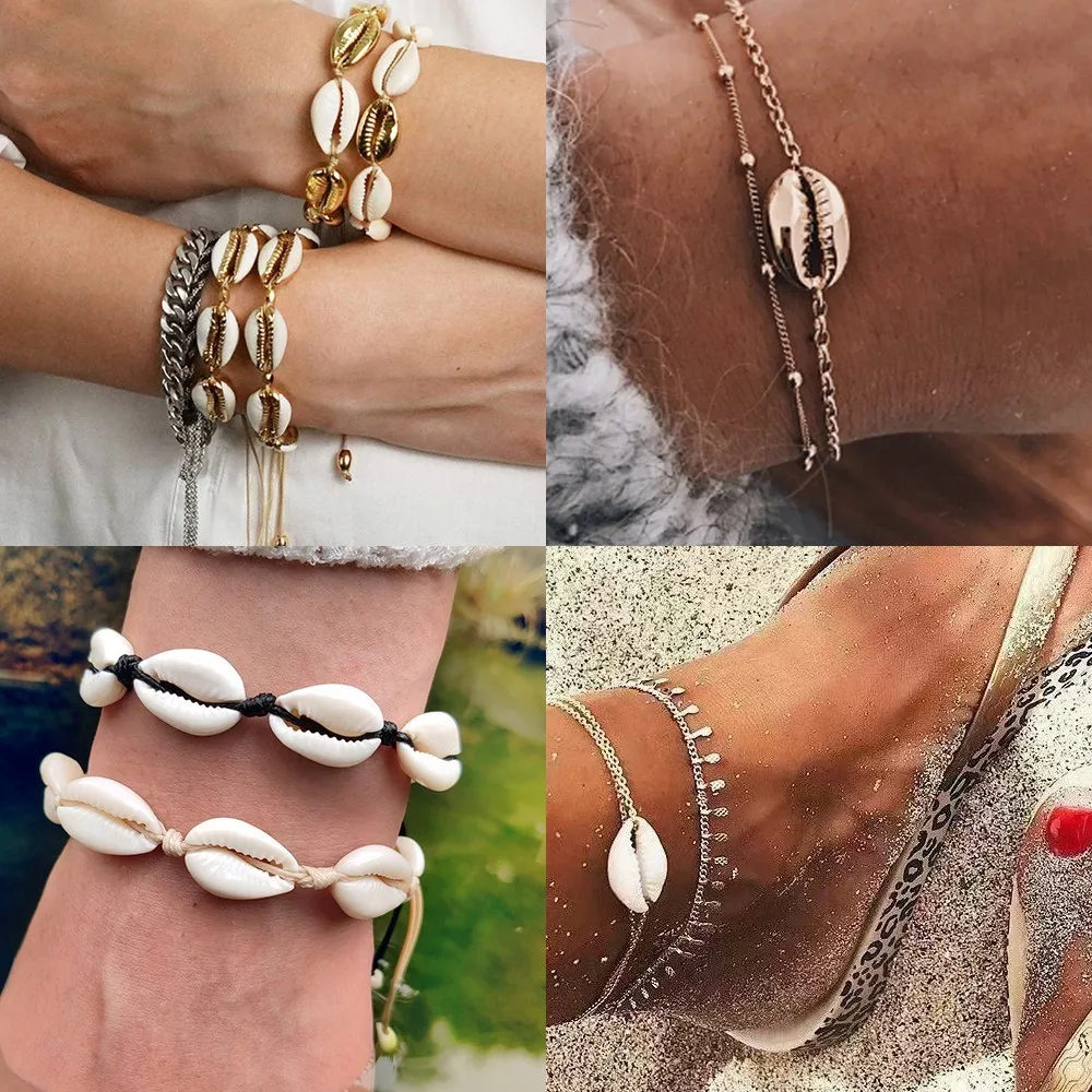 Boho Cowrie Shell Charm Bracelets & Bangles Fashion Beads Beaded Strand Bracelet For Women Handmade Knit Jewelry Bijoux 2019
Boho Cowrie Shell Charm Bracelets & Bangles Fashion Beads Beaded Strand Bracelet For Women Handmade Knit Jewelry Bijoux 2019