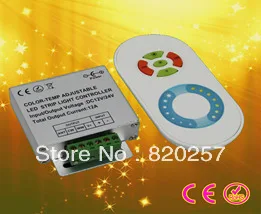 

free shipping RF touching CCT controller 2channel for CCT color temperature adjustable led smd flexible strip 12V/24V