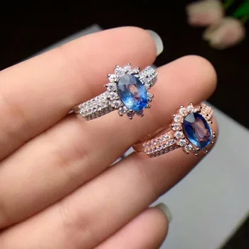 100% 925 sterling silver real Natural sapphire Rings fine Jewelry women open wholesale new gift 5*7mm cj050709agl
100% 925 sterling silver real Natural sapphire Rings fine Jewelry women open wholesale new gift 5*7mm cj050709agl