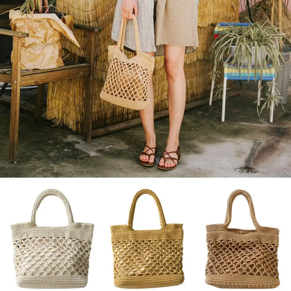 Cotton Handmade Woven Beach Bag Leisure Hollow Out Tote Braided Women Handbag
Cotton Handmade Woven Beach Bag Leisure Hollow Out Tote Braided Women Handbag