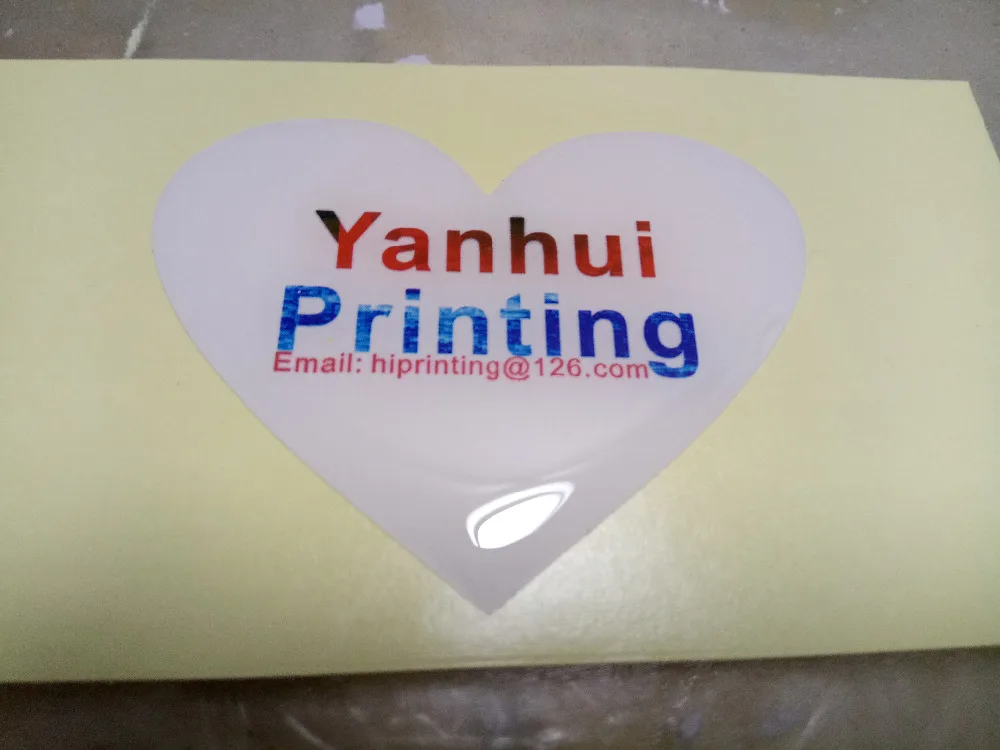1x3cm rectangle epoxy dome sticker label custom
