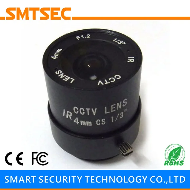 4mm F1.2 CS Mount Fixed IR lens 1/3" CCTV Security Camera 78 Degree View Angle (SL-4012F)
4mm F1.2 CS Mount Fixed IR lens 1/3" CCTV Security Camera 78 Degree View Angle (SL-4012F)