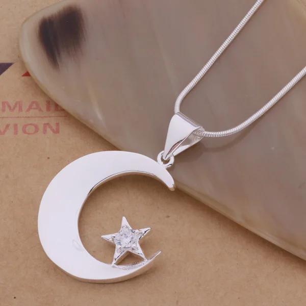 XL-AN160 Hot 925 Jewelry Silver Plated Wholesale Free Shipping Necklaces for women&man fashion jewelry pendant Moonand Star
XL-AN160 Hot 925 Jewelry Silver Plated Wholesale Free Shipping Necklaces for women&man fashion jewelry pendant Moonand Star
