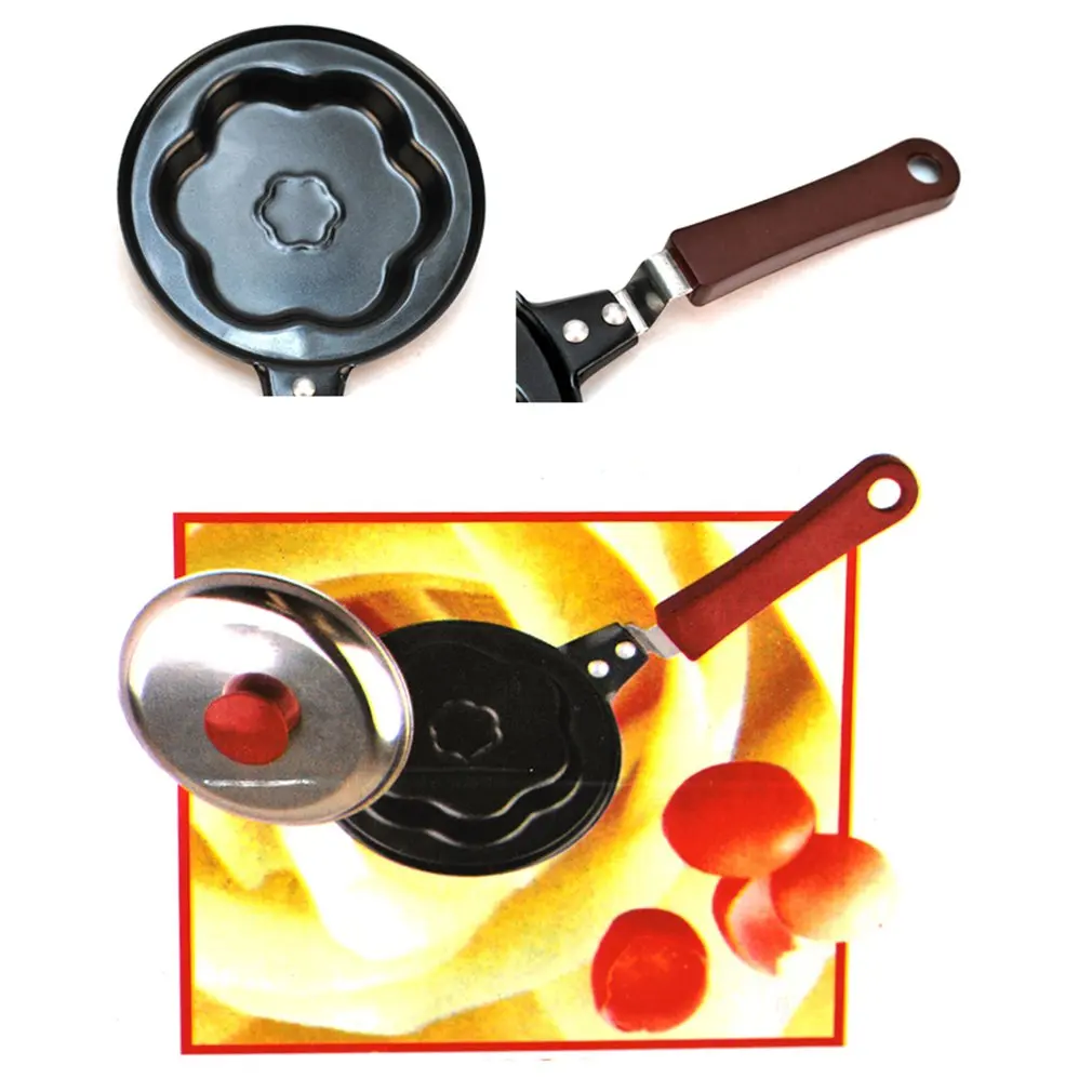 Фото Cute Shape Omelette Pan Breakfast Frying Mini Pancake Pot Creative Kitchen Gadget Without Lid | Бытовая техника