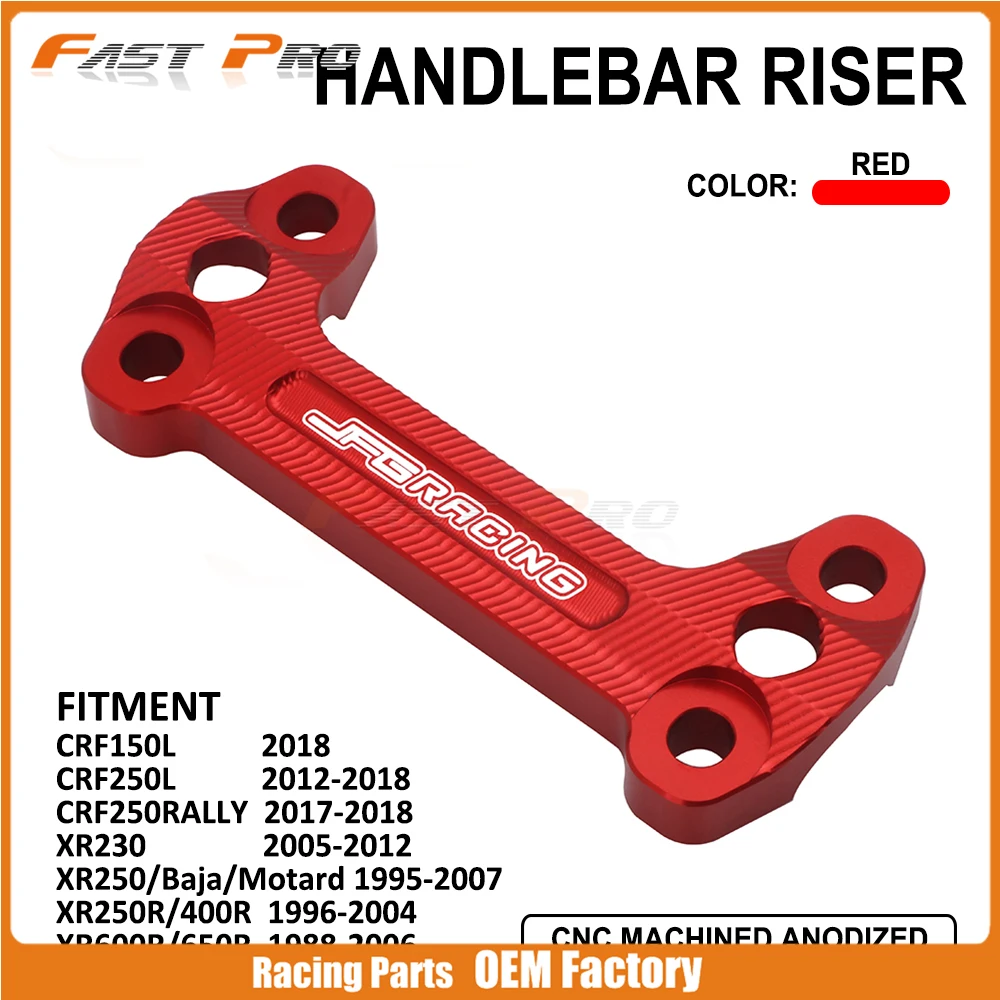 Motorcycle CNC Bar Mount Clamp For Honda CRF150L CRF250L CRF250RALLY XR230 XR250/Baja/Motard XR250R XR400R XR600R 1988-2018
Motorcycle CNC Bar Mount Clamp For Honda CRF150L CRF250L CRF250RALLY XR230 XR250/Baja/Motard XR250R XR400R XR600R 1988-2018