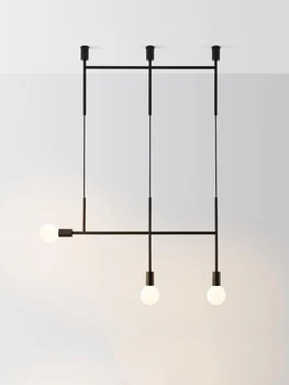 Nordic LED Pendant Lights Creative Living Room Restaurant Bedside Line Geometric Iron Hanging Lamp Dining Room Lustre Suspension
Nordic LED Pendant Lights Creative Living Room Restaurant Bedside Line Geometric Iron Hanging Lamp Dining Room Lustre Suspension