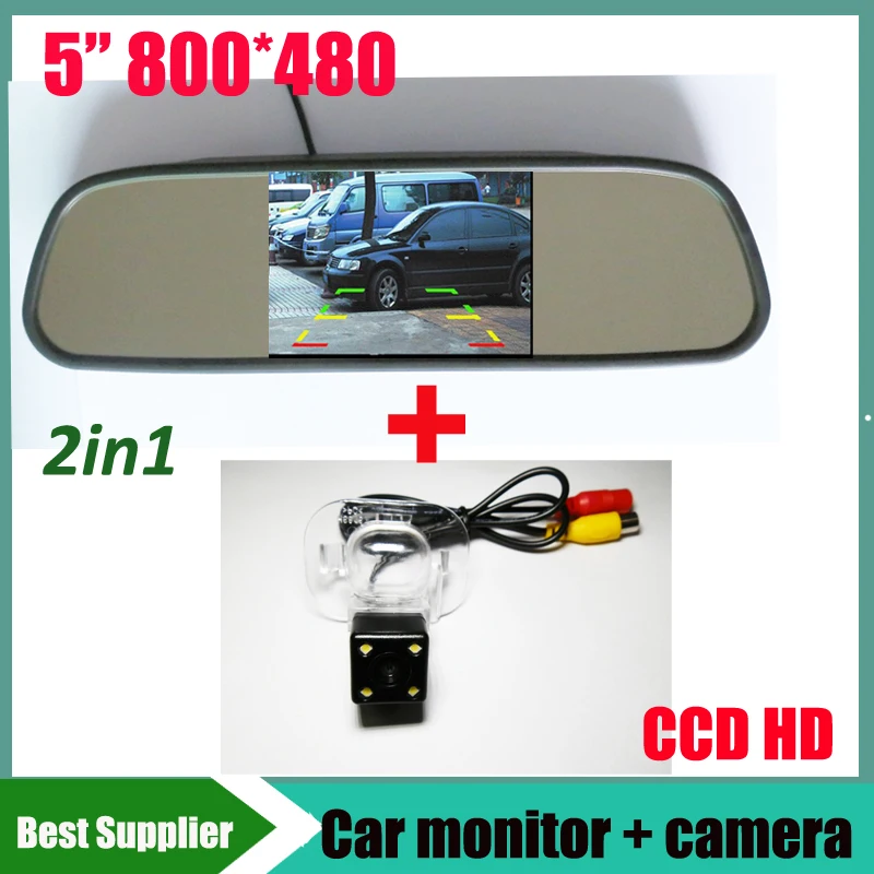 5inch car monitor mirror TFT LCD 800*480 + CCD HD Car rear view reverse parking camera For KIA FORTE Hyundai Verna Solaris Sedan
5inch car monitor mirror TFT LCD 800*480 + CCD HD Car rear view reverse parking camera For KIA FORTE Hyundai Verna Solaris Sedan