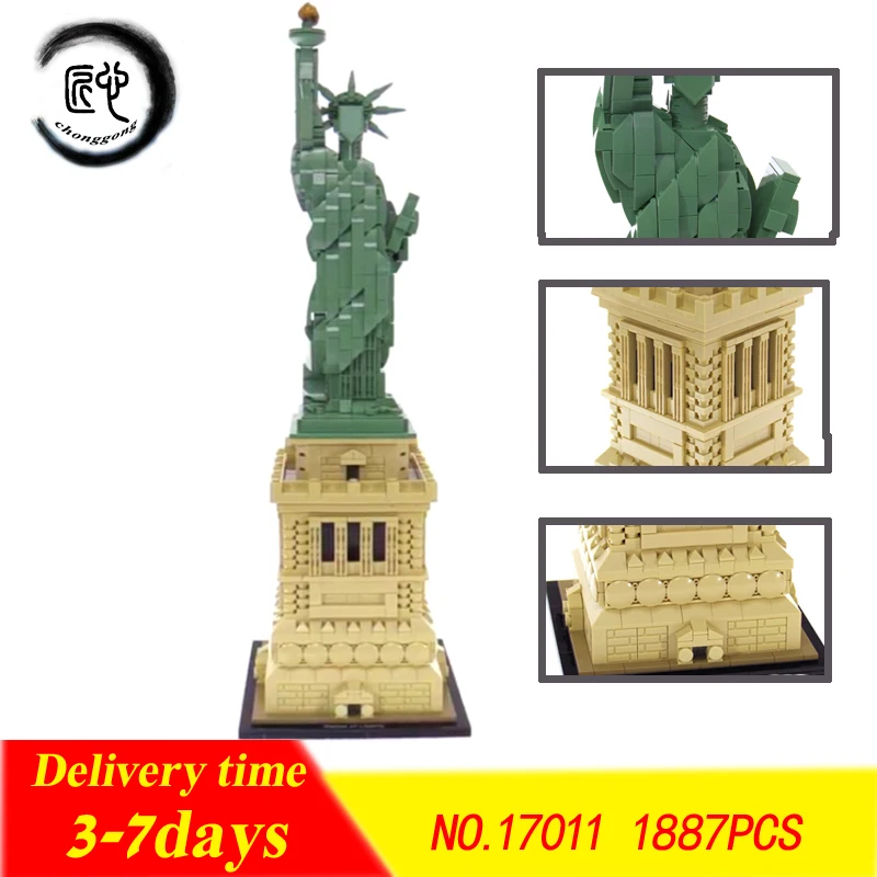 New Architecture 17011 Model fit legoings 21042 Statue of Liberty Set Building Blocks Bricks Kids diy Toys birthday Gift
New Architecture 17011 Model fit legoings 21042 Statue of Liberty Set Building Blocks Bricks Kids diy Toys birthday Gift