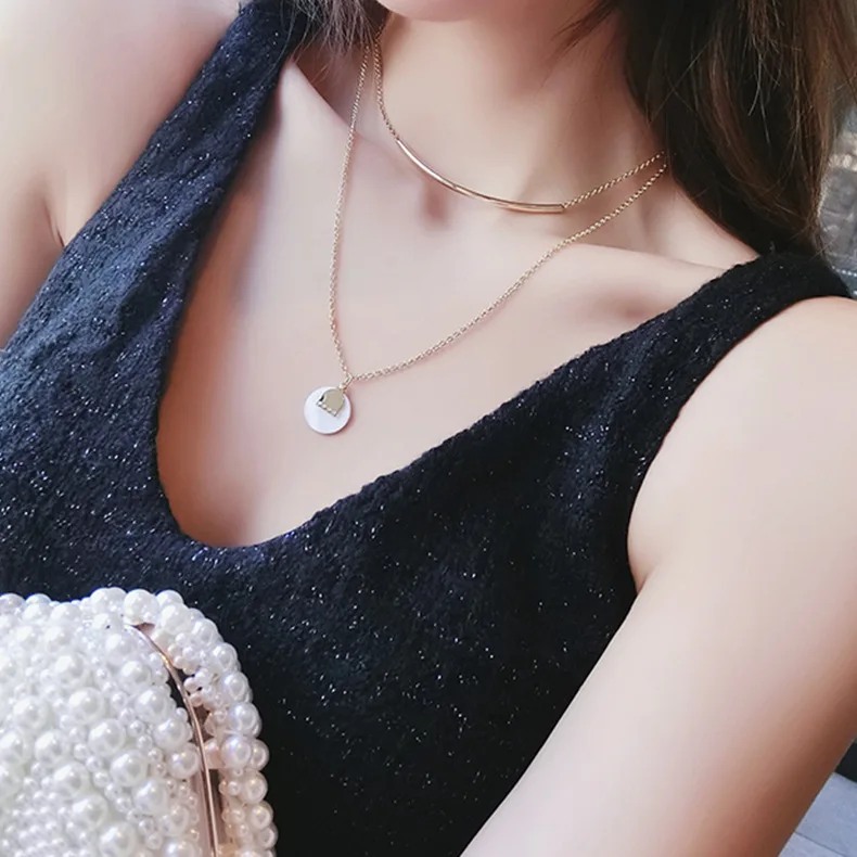 2019 Choker Moana Kolye Double Clavicle Chain Female Net Neck Jewelry Geometry Shell Circular Arc Metal Necklace Personality
2019 Choker Moana Kolye Double Clavicle Chain Female Net Neck Jewelry Geometry Shell Circular Arc Metal Necklace Personality