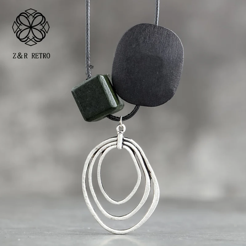 Vintage Necklace Female Sweater Chain Wood Pendant Fashion Jewelry Collar Necklace Women Best Gift For Friends 3.9*5.7cm
Vintage Necklace Female Sweater Chain Wood Pendant Fashion Jewelry Collar Necklace Women Best Gift For Friends 3.9*5.7cm