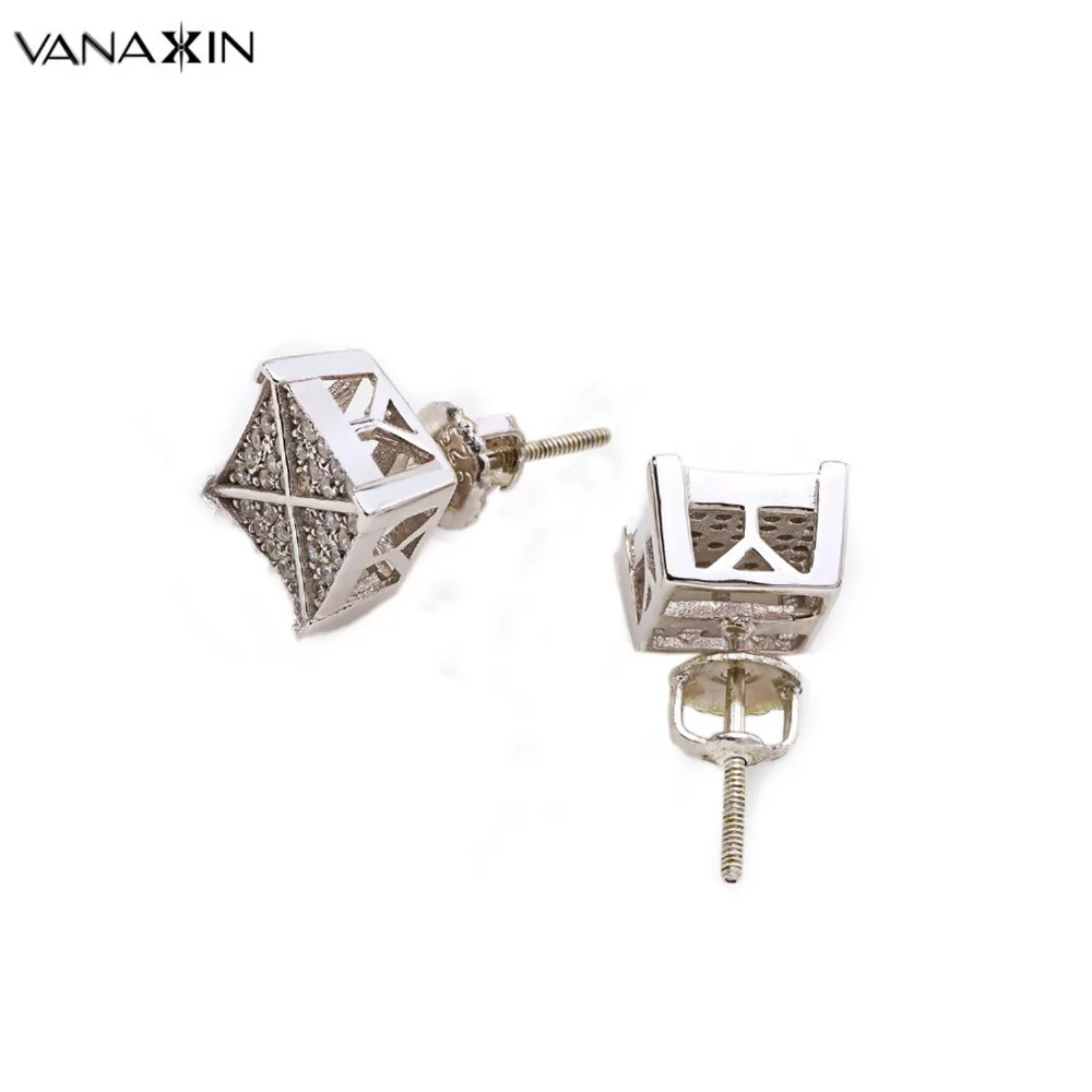 Sterling Silver Earrings Rose Gold Color Vintage Iced Two Tone Hip Hop Men Stud Earring Square For Women Box
Sterling Silver Earrings Rose Gold Color Vintage Iced Two Tone Hip Hop Men Stud Earring Square For Women Box