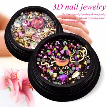 2 Box 3D Nail Jewelry Colorful Mixed Acrylic Tip Diamond Flat Jewel Stone Nail Rhinestone Manicure DIY Nail Art Decoration (Pi
2 Box 3D Nail Jewelry Colorful Mixed Acrylic Tip Diamond Flat Jewel Stone Nail Rhinestone Manicure DIY Nail Art Decoration (Pi